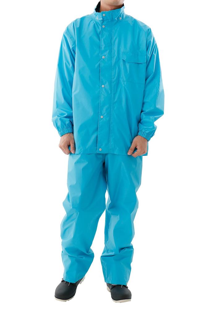 Winter Cherry Defend Waterproof Rainwear Set with Fully Mesh Size M Men's Rainsuit, Lining, Turquoise,