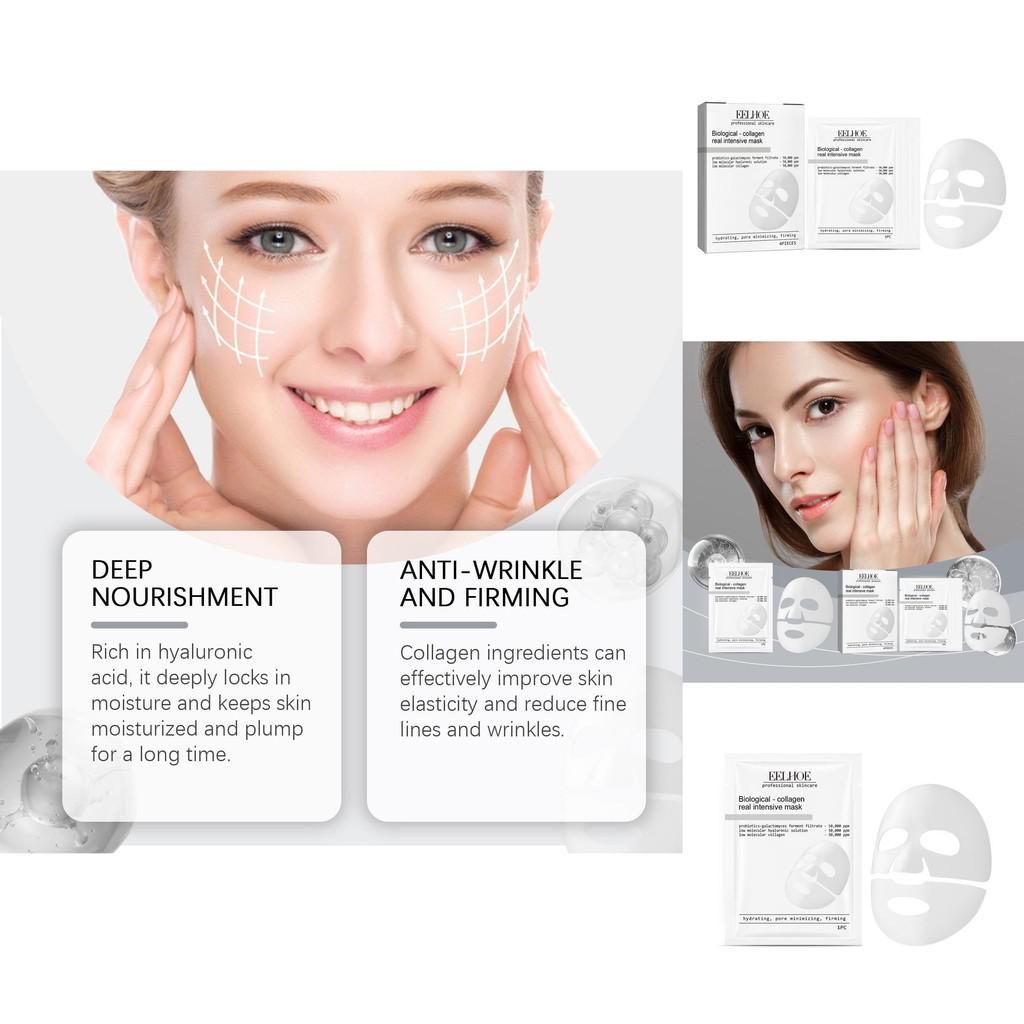 Eelhoe Tightening Collagen Face Mask Hydrating Rejuvenating Threeinone For Smooth Skin
