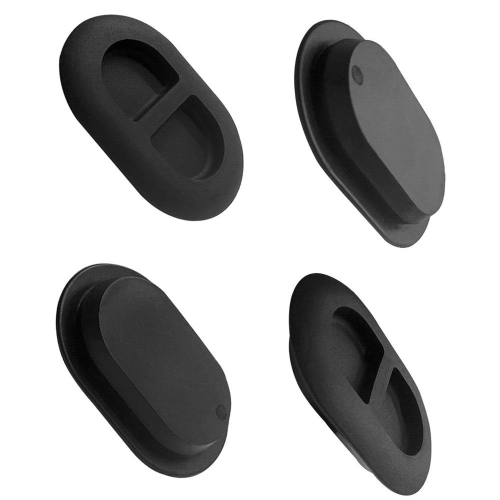 68194821AA 4Pcs Black Oval Shaped Floor Pan Plugs Drain Hole Cover Fit For Jeep Wrangler JK JL 2007-2024