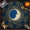 Square Flannelette Tarot Altar Cloth Board Game Pad Astrological Oracles Pad Table Cover Card Mat Divinations Tablecloth