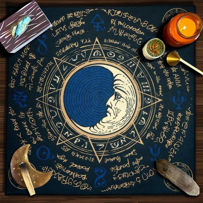 Square Flannelette Tarot Altar Cloth Board Game Pad Astrological Oracles Pad Table Cover Card Mat Divinations Tablecloth