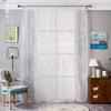 Polyester Jacquard Floral Print Transparent Curtain Window Screen Household Decoration