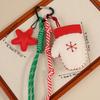 1Pc Christmas Wreath Party Braided Ornaments Mobile Phones Key Accessories Friends Gifts Keyholders Xmas Bag Pendant