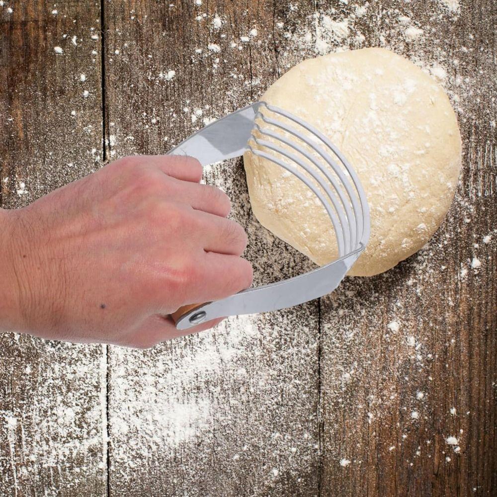 Edelstahl Teigrührer Manuell Teigkneter Backwerkzeug Butterfass Kartoffel