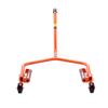 Tire Wheel Dolly, 204kg Heavy Duty Steel Truck Car Tire Dolly, Fits 889-1194mm Tires, 360° Rotating Rollers, Extended Labor-Saving Handle,