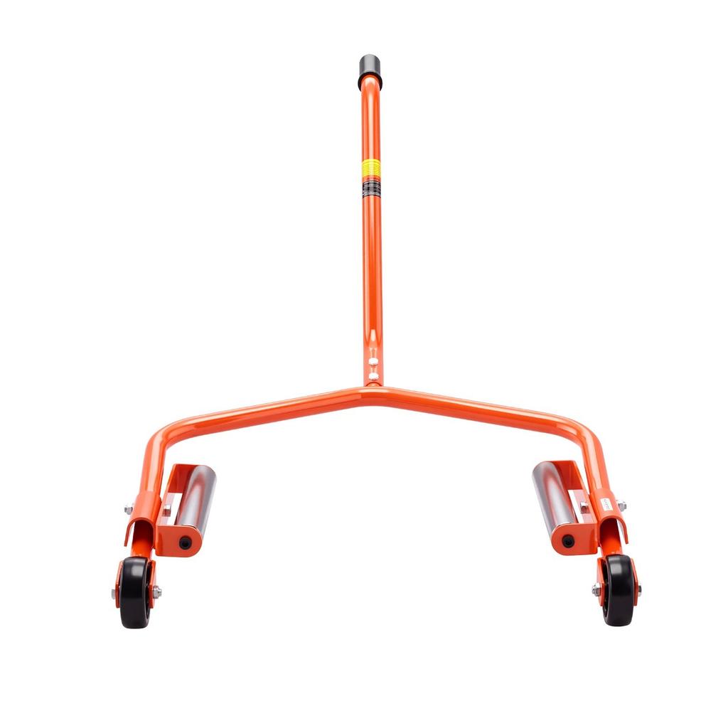 Tire Wheel Dolly, 204kg Heavy Duty Steel Truck Car Tire Dolly, Fits 889-1194mm Tires, 360° Rotating Rollers, Extended Labor-Saving Handle,