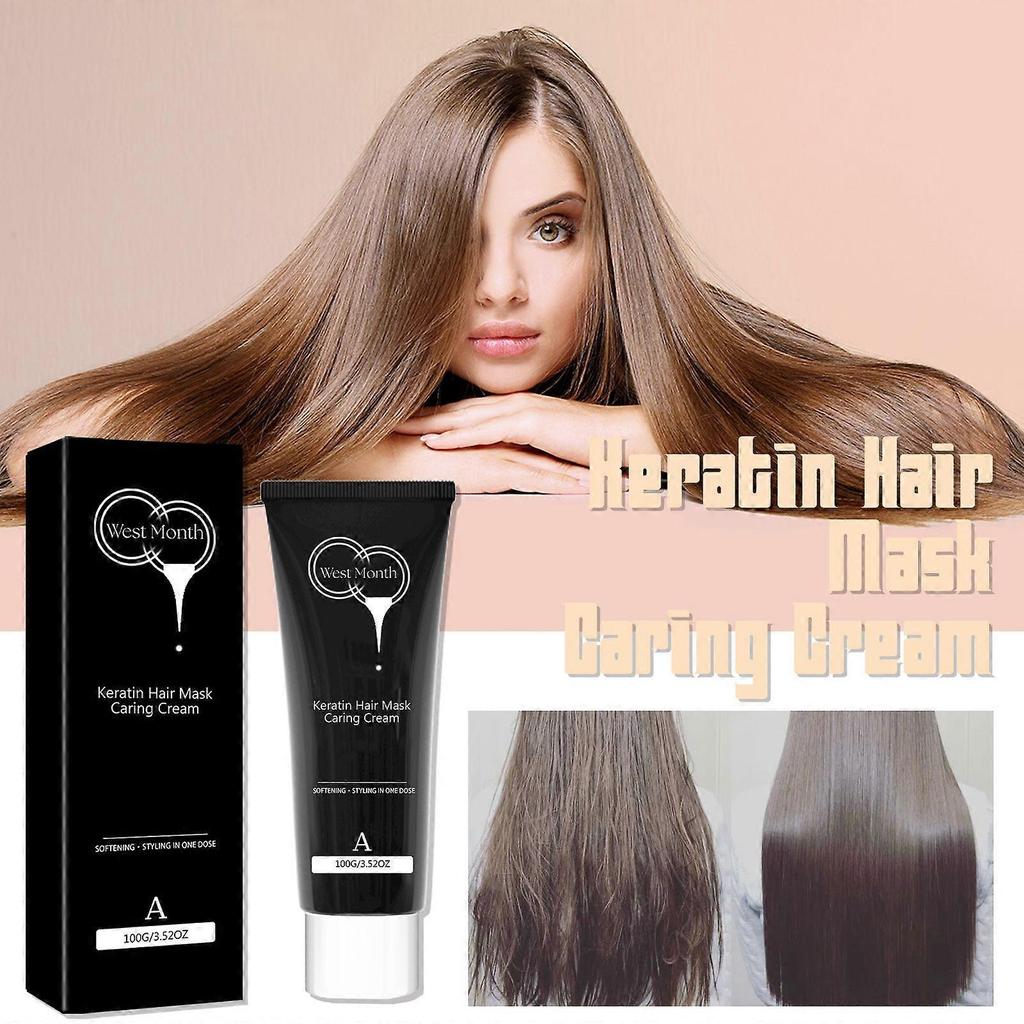 Keratin Haarmaske pflegt das Haar, repariert trockenes und gereiztes Haar, feuchtigkeitsspendende Haarmaske