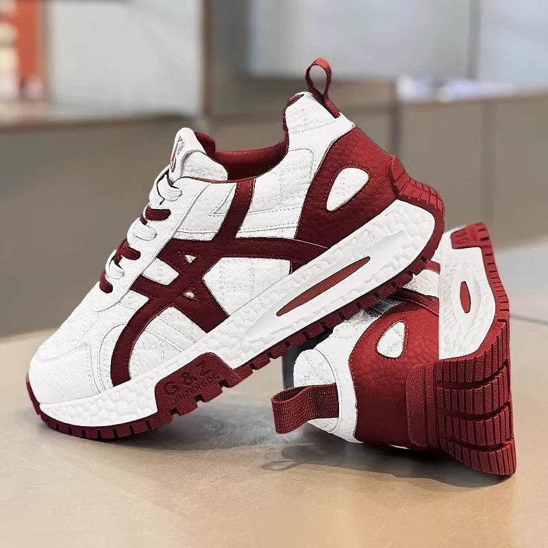 Spring New High-end Teen Casual Thick-soled Height-enhancing Forrest Gump Dad Shoes