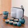 Glass travel tea set portable express cup outdoor kung fu teacup Japanese teapot business gift set