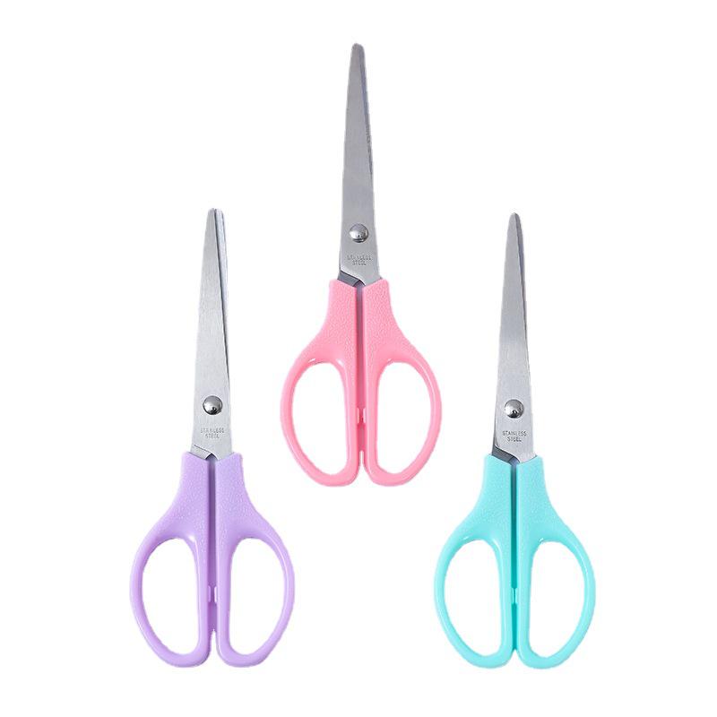 170mm Round Head Colored Office & Student Scissors for Art & Safety