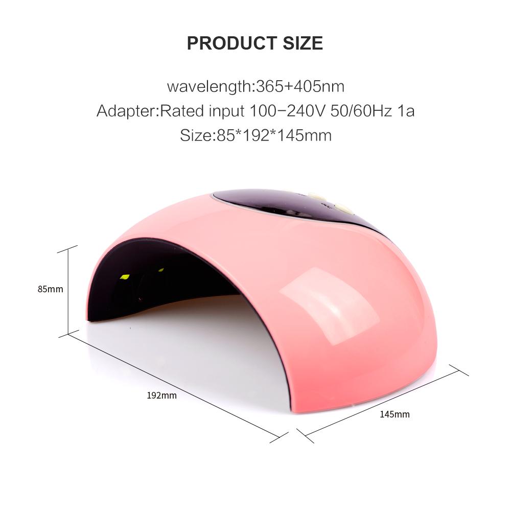 

PHOENIXY 24 Вт машина для сушки ногтей УФ-светодиодная лампа портативный кабель Micro USB для домашнего использования УФ-сушилка для гель-лака светодиодная лампа инструменты для дизайна ногтей розовый