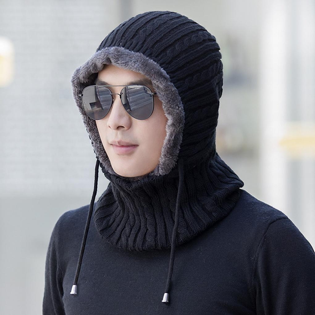 Winter Cold Weather Gear: Neck Warmer, Muffler, Fur Hat, Knit Hooded Neck Warmer