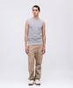AVIREX DAILY RIB NOSLEEVE T-SHIRT men's S 020 gray 783-5935001