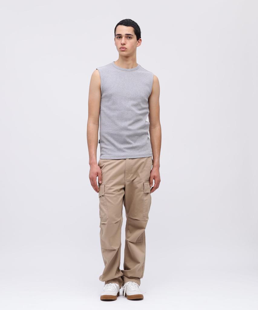 AVIREX DAILY RIB NOSLEEVE T-SHIRT men's S 020 gray 783-5935001
