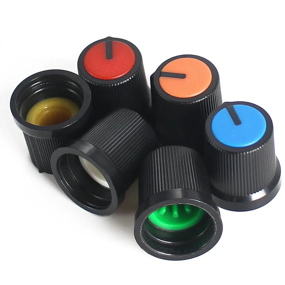 30PCS/ lot AG3 AG2 24X15mm Rotary Switch Knobs Assorted Set 5/6 Colors WH148 Potentiometer Knob Volume Control Knob Cap Kit