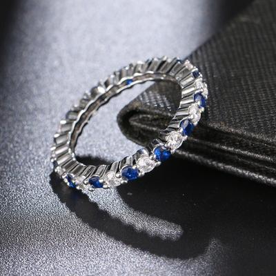 Women Ring Shiny Luxurious Princess Cut Geometric All-match Decoration Gift Ladies Cubic Zirconia Finger