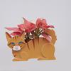 Garden Art Dog and Cat Flower Pot Set