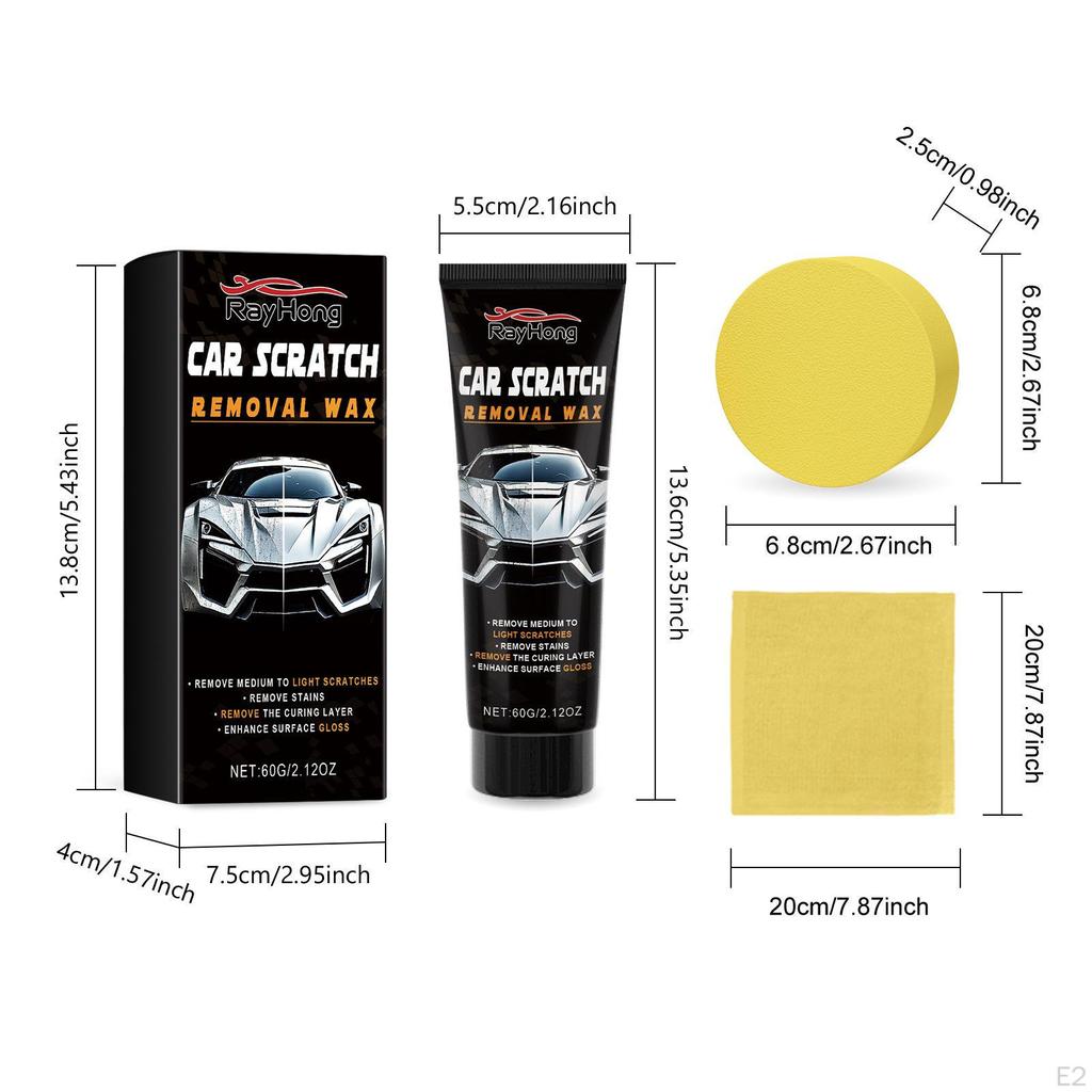 Car Scratch Remover for Vehicles Paint Repair Polishing Set with Wipe