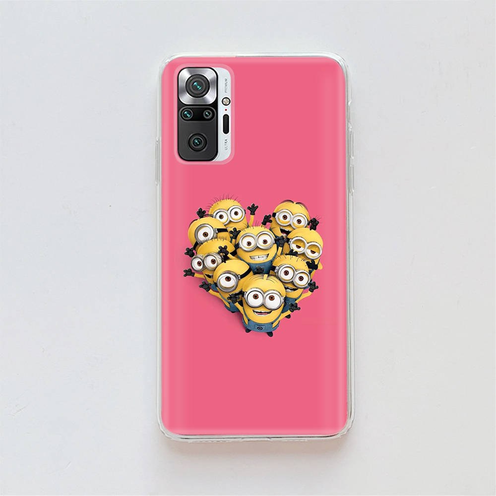 Transparent Case for Samsung A04 A14 A23 A34 A54 M23 M33 M52 M53 Realme Narzo 50 50I 50a Prime C35 C55 C30S 10 9 Pro M-80 Minions