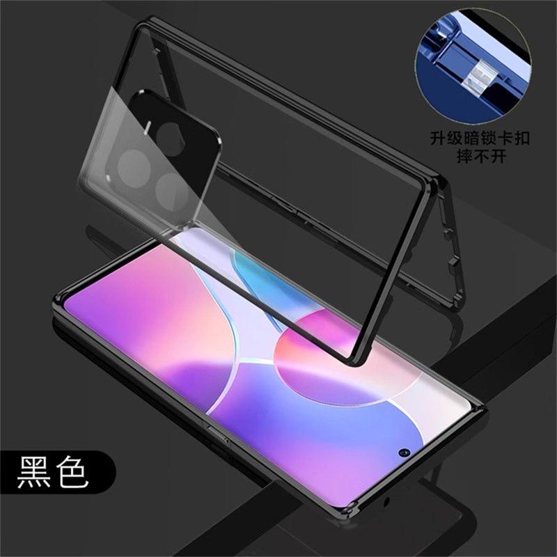 Coque Intégrale 360 Pour Realme GT7 Pro GT 7 Pro 5G Adsorption Magnétique Double Face Verre Trempé Métallique Housse de Protection