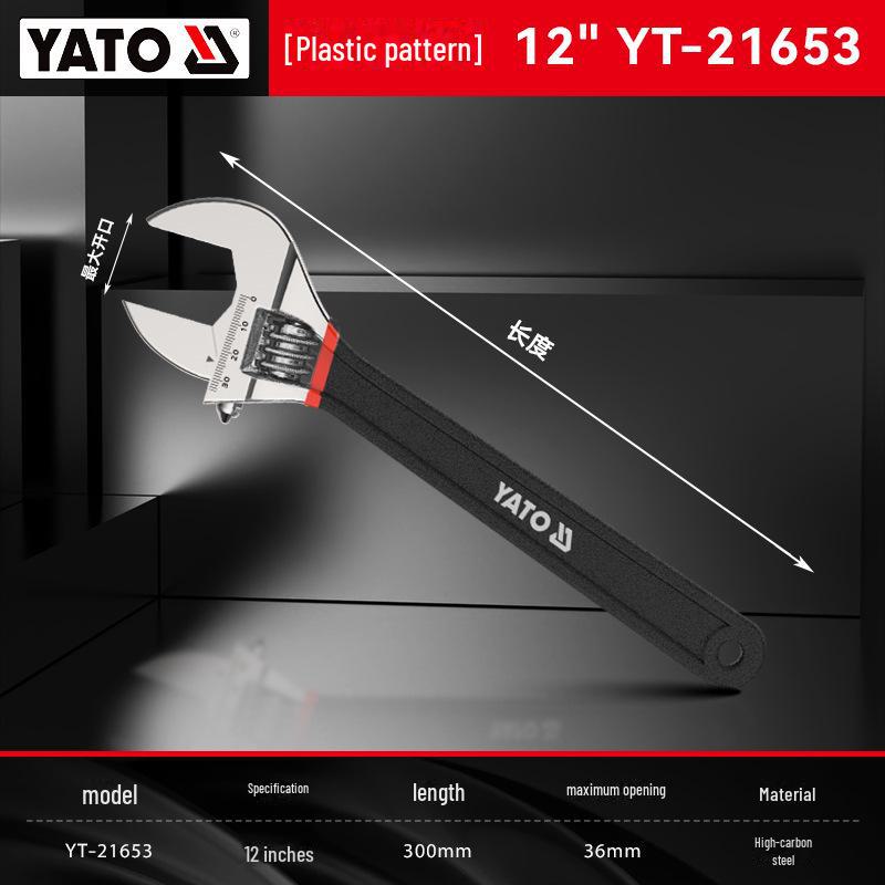 Yiertuo Adjustable 6-12 Inch Multi-Function Large Opening Wrench & Pipe Pliers