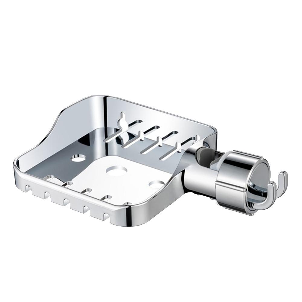 

Adjustable Lift Rod Storage Rack Plastic Shampoo Stand Shelf Bathroom Accessories серебряный