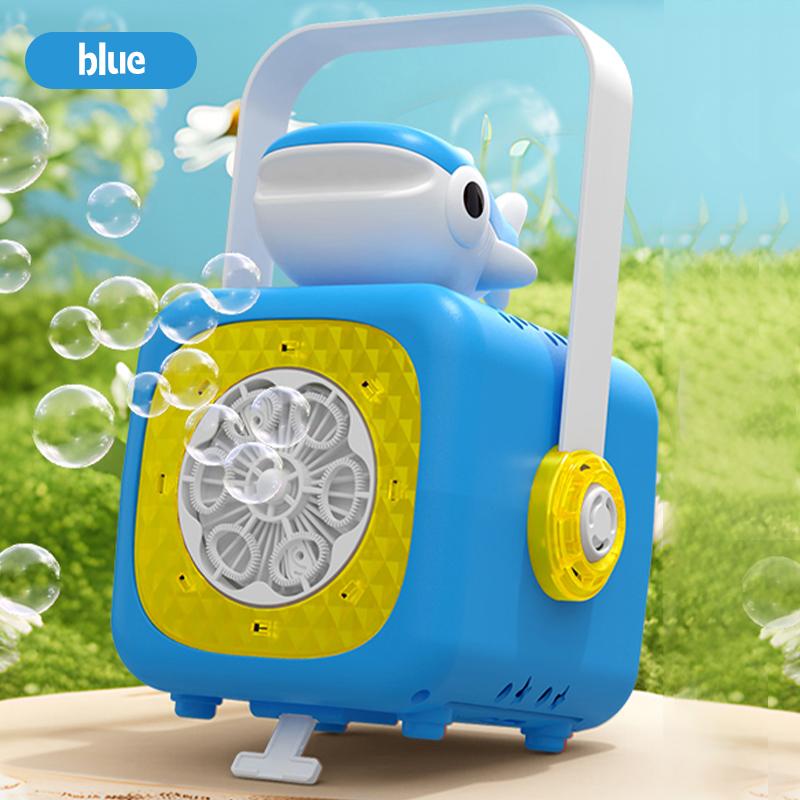 Small Fish In the Ocean Bubble Machine Outdoor Travel Continuous Bubble for Children (Excluding Bubble Liquid and Battery)