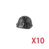 Military Building Blocks Accessories Figure Soldier Helmet Toy USSR USA UK Japanese Hat Mini Brick Hood Mask Flamethrower