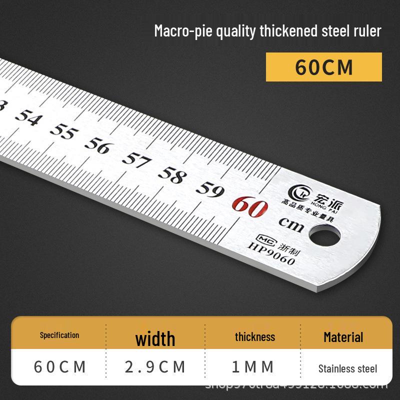 Exclusive Stainless Steel Straight Ruler with Positioning Block and Scribing Limiter - 15/20/30/40cm for Woodworking