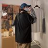 Trendiges Koreanisches Lockeres Herren-T-Shirt mit Langen Ärmeln und Fake-Zweiteiler-Look