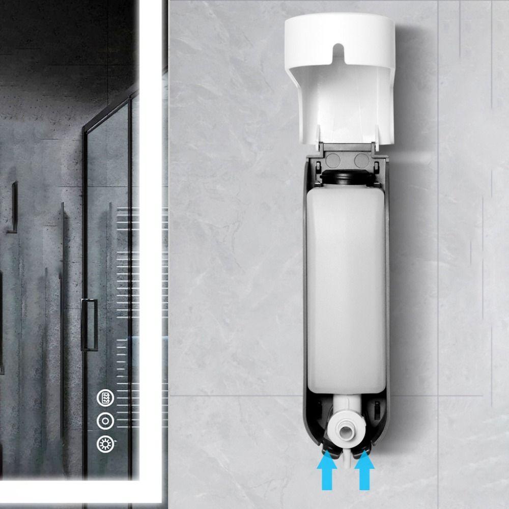 Anti-Drip Design No-Drill Soap Dispenser Wall Mounted Refillable Soap Dispenser  Kitchen