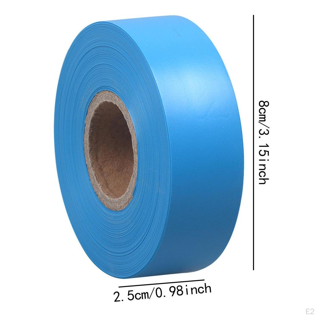 Flagging Marking Tape PVC 148ft Length Survey Ribbon Roll for Boundaries Area Workplace Use