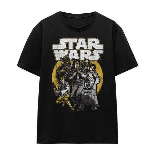 STAR WARS Womens/Ladies Retro Comic T-Shirt