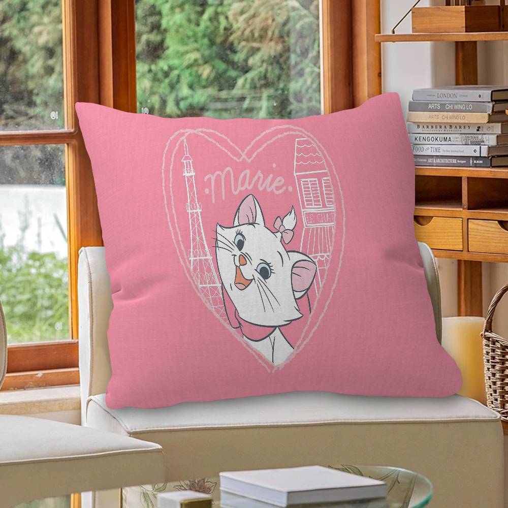 Cute M-Marie Cat Anime Pillow Cover for Bedroom Room and Living Room Sofa Decorative Cushion Cover
