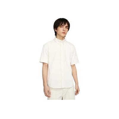 Solid Soft Lightweight Button-Up Loose Short Sleeve Shirt Men Shirts Phantom FN3223030