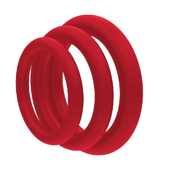 Cock Ring Durable Silicone Penis Rings Men Ejaculation Delay Rubber Sex Toys Rings for Male 3pcs/Set