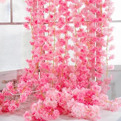 Yousheng Cherry Blossom LED String Lights 2M 20-LED Artificial Flower Vines Fairy Lights Wedding Christmas Party Holiday Decoration for Indoor