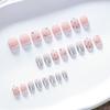 24pcs Flower Bow False Nails French Fake Nails Manicure Nail Tips  DIY