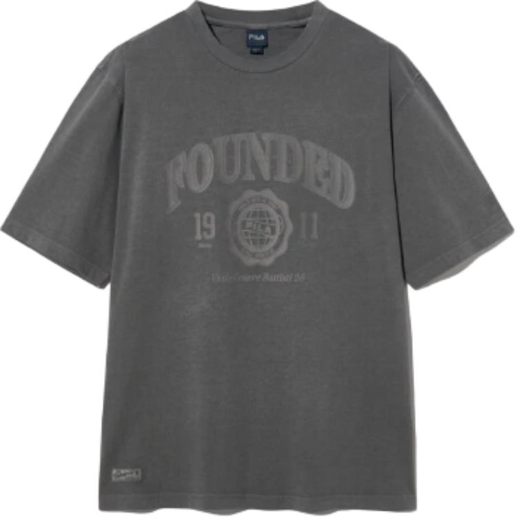 FILA T Shirts Unisex Dark Gray Crew Neck FS2RSH2113XDGY 105