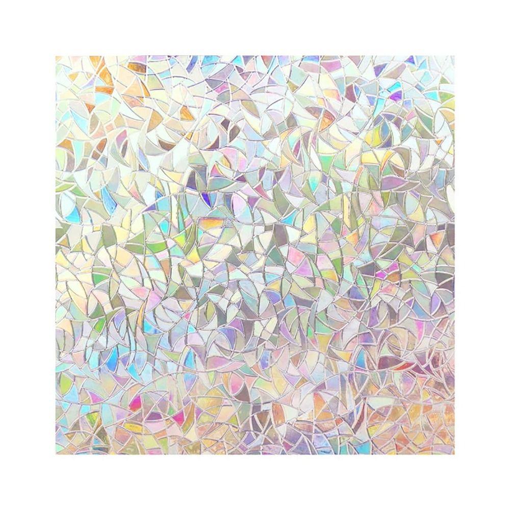 1 Rolka 30/40/50/60cm Tęczowa Folia Prywatności Okien Naklejki Prywatności Okna Prysznicowe Tęczowa Dekoracja