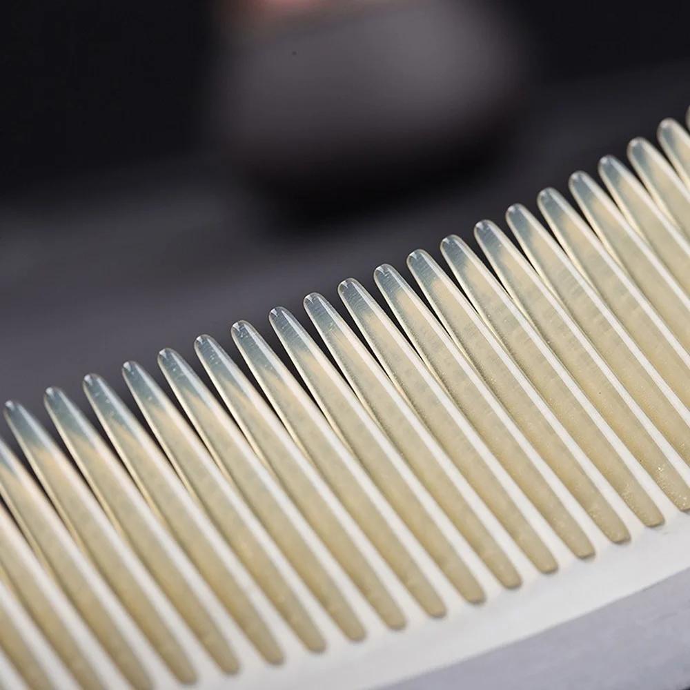 Elegant and Exquisite Ebony Comb, Sheep Horn Comb, Wave Beam Haircut Accessories, Haircut Comb for Women
