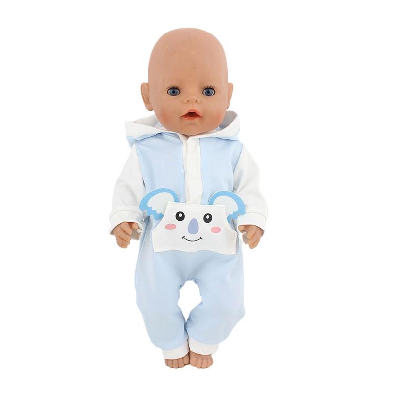 2023 Mono de Moda para Muñeca, Ajuste para Muñeco Bebé de 43 cm, Muñeco Bebé Reborn de 17 Pulgadas, Ropa
