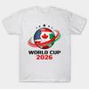 Camiseta Estampada Negra para Hombre Mundial 2026 Fútbol Aficionado Estampado en Papel de Transferencia Sin Corte Camiseta de Algodón