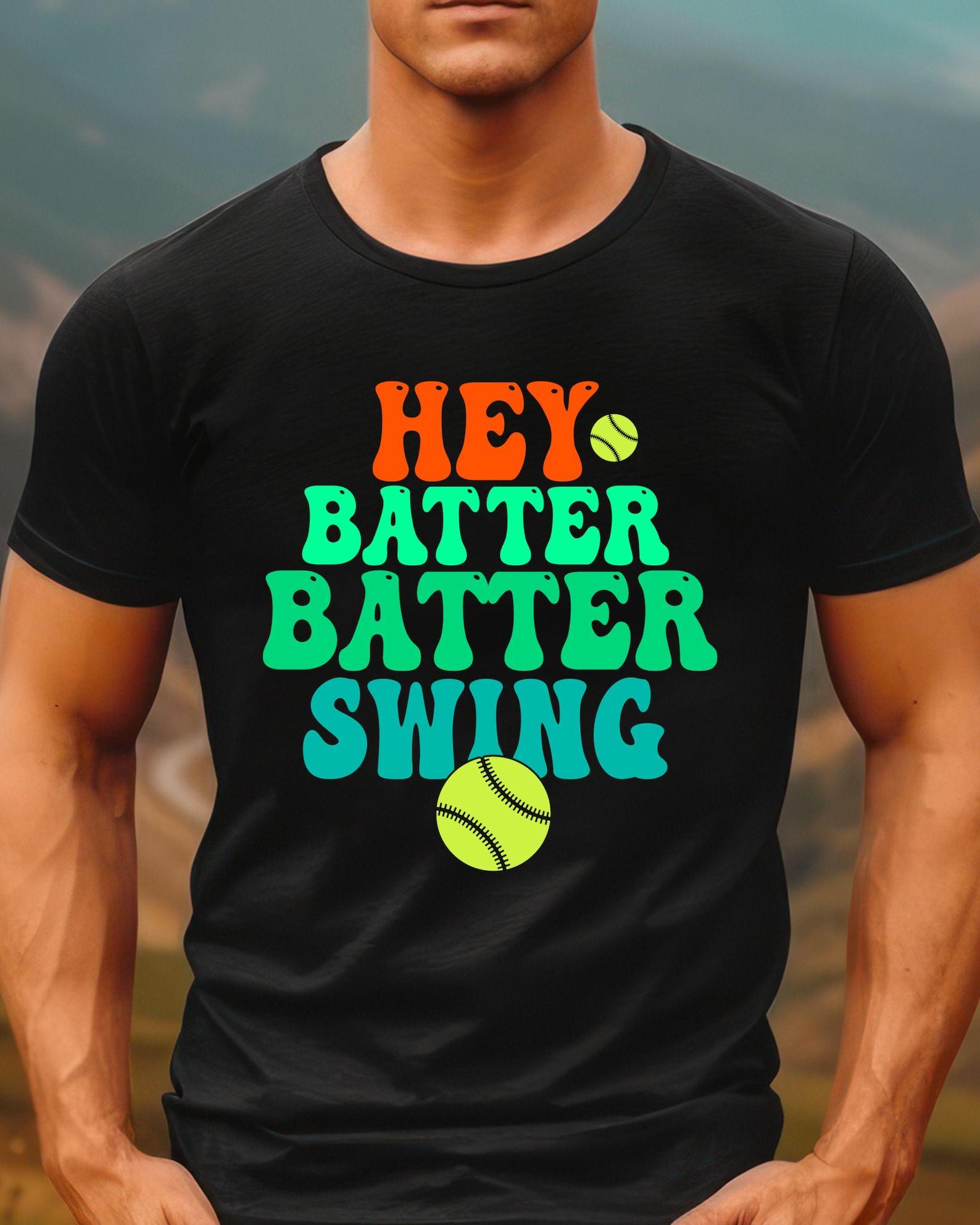 Baseball Fan Unisex Tee, Hey Batter Batter Swing Sports Shirt, Gift for Athletes, 8 Colors, Fun Casual Wear, Seasonal Tshirt, Baseball 4XL