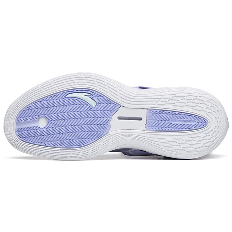 New Anta GH3 Cushioning Anti Slip And Wear Resistant Low Top Basketball Shoes Light Purple 112221103-2