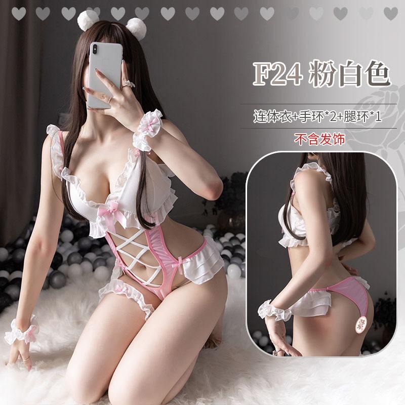 Maid outfit sexy lingerie uniform temptation sleeping clothes one-piece passion suit sexy