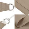 Vidaxl Triangular Garden Sail, Oxford Fabric, 3X4X4 M, Taupe Color