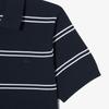 [lacoste] Men's Open-Collar Pin Stripe Short-Sleeve Sweater Polo Shirt PH396E-56G166