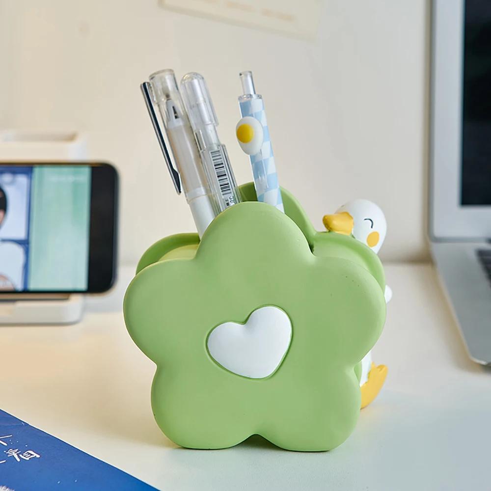 Minimalism Desktop Pen Container Storage Device Student Desktop Storage Desk Decoration Makeup Brush Storage Bottle