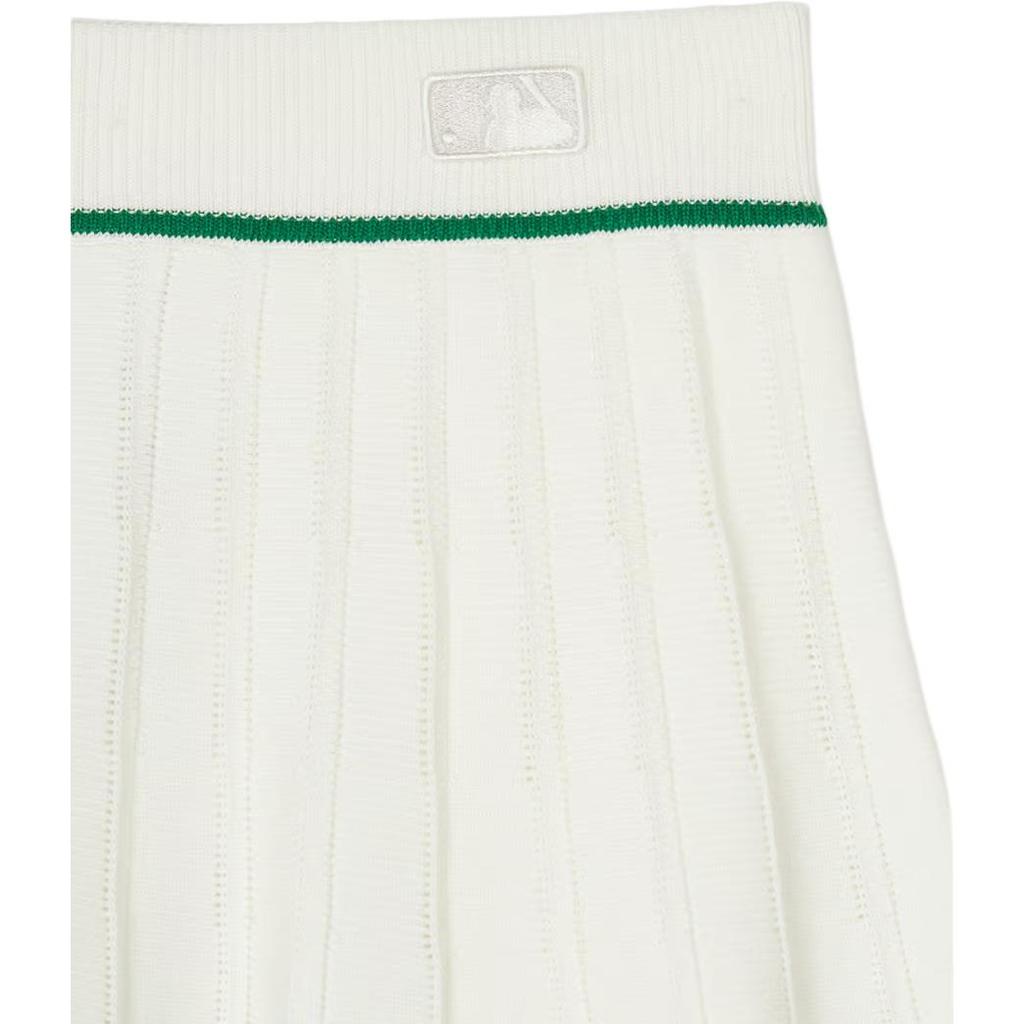 New MLB New York Yankees Casual Short Skirts Women's Cream White 3FSKV0343-50CRS